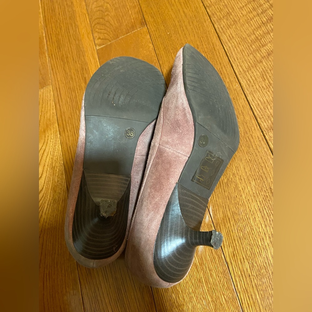Call It Spring dusty pink Suede Heels